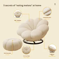 2025 moderne canapé simple chaise paresseux inclinable canapé de couchage rotatif loisirs balcon Tatami chambre Style rembourré mousse