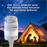 Nouvelle lampe de projection Voie Lactée USB ABS d'IBN avec 13 cartes étoilaires, lumière chaude, projecteur d'étoiles pour chambre à coucher et table de chevet, ambiance lumineuse pour le sommeil