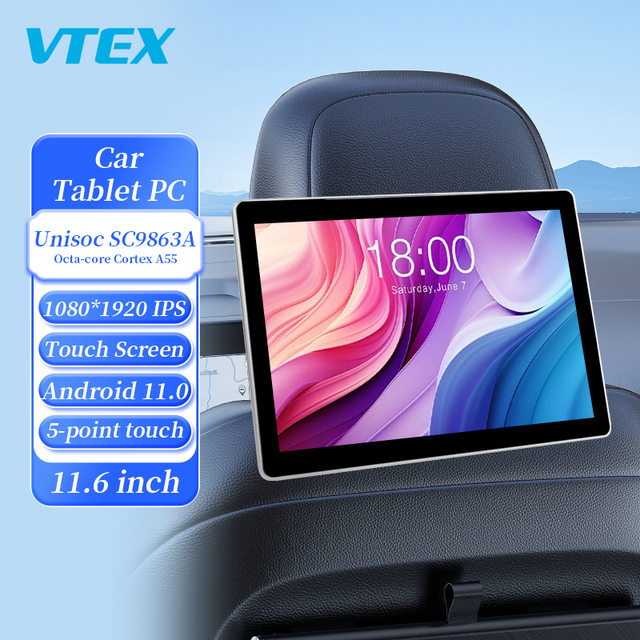 11.6 Inch Touch Screen Wifi Bt Car Radio Android Headrest Car Monitor Multifunction Tablet Pc