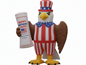 Jour de l'indépendance Anime thème USA événements de plein air drapeau gonflable aigle ballon unisexe gonflable aigle Costume - Product Image 3