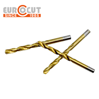 EUROCUT Tatain 6542 HSS outils de perçage droits forets hélicoïdaux en titane pour métal