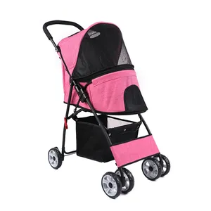 Hot Selling Hoge Kwaliteit Opvouwbare En Draagbare Universele Wiel Huisdier Kinderwagen