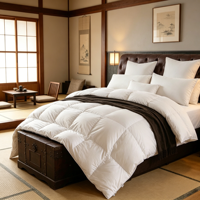 Couette personnalisée avec logo, 70 % duvet de canard blanc, insert de couette de luxe pour hôtel, couette chaude d'hiver, noyau de couette, fournisseur de literie