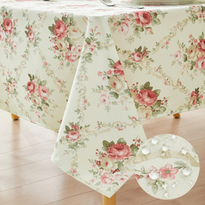 Direct Manufacturer Custom Tablecloths Linen Tablecloth Flower Rectangle <b>Round</b> <b>Table</b> Cloth Embroidered Tablecloth With Tassel - Product Image 2
