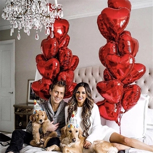 Globos Personalizables de Helio en Forma de Corazón de 18 Pulgadas en Foil Oro Rosa, Rojo y Rosa para Boda, Cumpleaños y San Valentín - Product Image 6