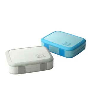 800ml portable children's lunchbox 5-cell single-layer plastic rectangular lunch box school food storage container