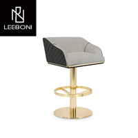 Chaise haute en métal pivotante de luxe moderne en usine tabouret de bar chaise pour table de bar