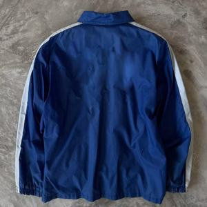 Nouvelle veste coupe-vent en toile pour homme, design contrasté bleu et blanc, légère, coupe-vent, choix idéal pour le quotidien en extérieur - Product Image 3