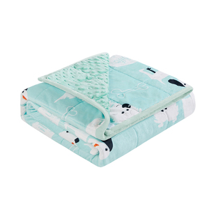 Venta al por mayor personalizado 48*72 pulgadas 15/20/25/30Lbs <span class=keywords><strong>autismo</strong></span> ansiedad Minky manta ponderada para niños - Product Image 3