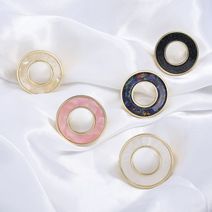 Furniture Handle Round Zinc Alloy Minimalist Cabinet Drawer <b>Door</b> <b>Knob</b> Durable Die Casting - Product Image 2