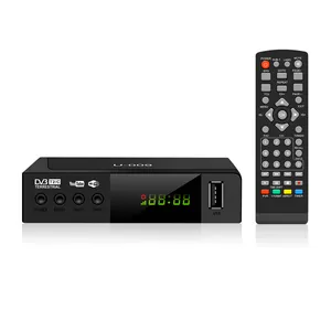 Venta directa de fábrica TV dvbt2 H.264 decodificador con WiFi por USB dongle T2 decodificador USB Full HD 1080p función receptor de TV