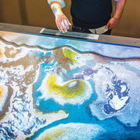 Boîte à sable interactive AR, plage virtuelle, jeux de sable au sol, projecteur interactif, jeux interactifs pour enfants au parc d'attractions