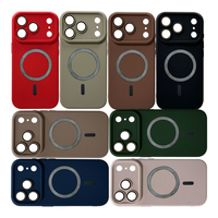 Coque de téléphone magnétique en silicone liquide douce pour la peau pour iPhone 17 Pro Max, protection antichoc