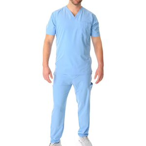 Venta al por mayor Fabricante Traje médico Bolsillo Enfermería General Scrub Hombres Doctor Uniforme Conjuntos Médicos Trajes para hombres Hombre - Product Image 5