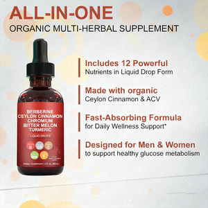 Berberin ve Seylan Tarçını Kulak Damlası Takviyesi + Acı Kavun Ekstresi Moringa GLP-1 Desteği Yetişkinler İçin Genel Sağlık - Product Image 4