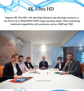 Caméras de Conférence 4K OEM ODM Direct Usine, Webcam USB Grand Angle 120° avec Cadrage Automatique IA, 2 Micros USB 3.0 pour Réunions et Diffusion en Direct - Product Image 3