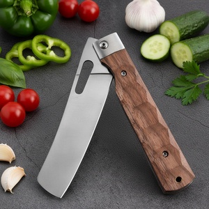 มีดพับสแตนเลสพร้อมด้ามไม้ - อุปกรณ์เอาตัวรอดสำหรับตั้งแคมป์  OEM/ODM ปรับแต่งได้ ระดับ DIY ใช้งานได้กับ EDC - Product Image 6