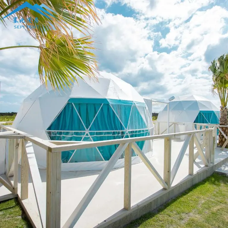 Tente d'hôtel de luxe de jardin extérieur 4 saisons personnalisée à prix d'usine tente dôme de glamping géodésique Igloo en PVC imperméable tente de maison