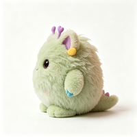 Vente en gros de poupées en peluche mignonnes et douces pour enfants, poupée en peluche verte fantaisie moelleuse, jouet en peluche personnalisé