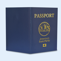Vente chaude 2026, passeport personnalisé de haute qualité avec logo en estampe à chaud