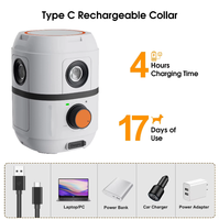 Repelente Ultrasónico para Perros con Triple Cabezal IPX5, Dispositivo Antiladridos de Plástico Recargable para Uso en Exteriores y Jardines