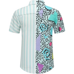 Camisetas Casuales Retro Disco de los 80s y 90s para Hombre, con Logotipo Personalizado ODM, Cuello Alto, Estampadas y Transpirables - Product Image 2