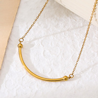 Nouveauté : Colliers pendentifs irréguliers en acier inoxydable plaqué or 18 carats, motif goutte de lave, avec chaîne à maillons, pour cadeau unisexe