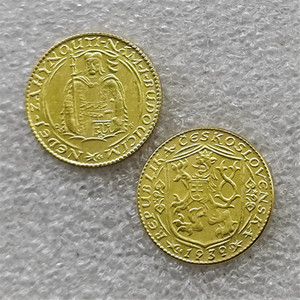 Monedas conmemorativas de estilo antiguo de Checoslovaquia Ducat de 1937, <span class=keywords><strong>1938</strong></span>, 1939, regalos, decoración del hogar - Product Image 2