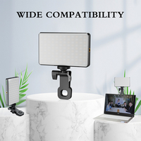 Mini anneau lumineux LED personnalisé 120 LED rechargeable pour selfies, lumière d'appoint à température de couleur réglable CRI>95, à clipser pour les selfies