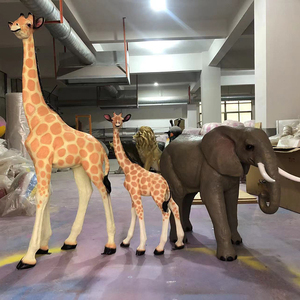 Decoración de Fondo para Escenario, <span class=keywords><strong>Animales</strong></span> de Tamaño Real en Fibra de Vidrio, <span class=keywords><strong>Animales</strong></span> de Safari para Decoración de Fiestas de Cumpleaños - Product Image 6