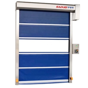 Porta automatica intelligente con isolamento termico e tenda in PVC antipolvere <span class=keywords><strong>porte</strong></span> ad alta velocità con tapparelle - Product Image 5