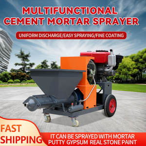 Gran oferta, máquina de hormigón proyectado, pulverización de mortero de Hormigón/máquina de enyesado por pulverización con motor, bomba, Motor, componentes clave, vendedor superior - Product Image 2