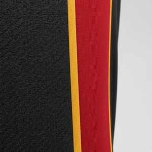Customizable Basketball Jersey Men's Sleeveless V-Neck Moisture Wicking Mesh Tank <b>Top</b> Number 14 Black <b>Red</b> White <b>Stripe</b> - Product Image 2