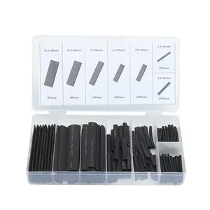 WZUMER Excelente Isolamento Preto Calor Shrinkable Manga Heat Shrink Tubing Tubo Tubo Termoencogible