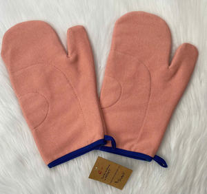 Cotton Oven Gloves <b>Waterproof</b> and Heat Resistant Non-Slip BBQ Accessories for Grill Chef Tools and Mitts - Product Image 3