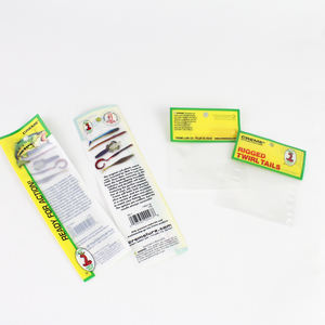 Bolsas de embalaje de cebo de plástico blando portátiles de impresión personalizada Bolsas de cebo resellables transparentes Embalaje - Product Image 2