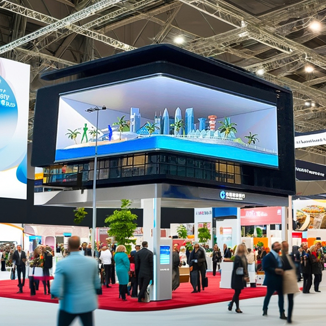 OEM Outdoor 3D Advertising LED Screen Display Panel 8mm Pixel Pitch Waterproof Wall Panels Airport 24h Video Wall Floor IP65
