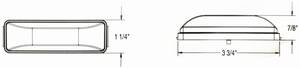 <b>Led</b> Side Marker and Clearance <b>Lights</b> for Bus Truck Trailer SS-4-RR/AA-MC <b>Led</b> Clearance <b>Lights</b> for Trucks SS-4-RR/AA-MC SS-4-RR/A - Product Image 6