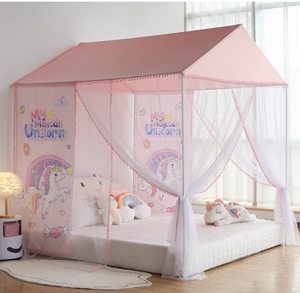 Tenda boks bayi, Portabel dilipat mewah Pop-Up kanopi 2 pintu jaring keselamatan anti-nyamuk rumah berkemah semua musim - Product Image 2
