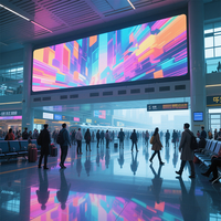 Pour Cosun LED panneau écran d'affichage intérieur pour haute vitesse Rail aéroport centre commercial société fête et ascenseur mur publicité
