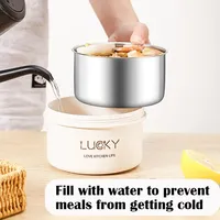 Boîte à lunch isolée personnalisée en acier inoxydable sans BPA Boîte à bento adaptée au micro-ondes pour les écoliers Matière plastique adaptée à la cuisine