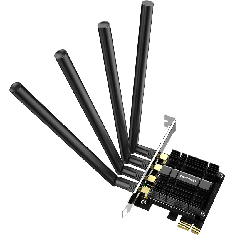 Comeon CF-WP1750 — carte réseau sans fil, 802.11AC, RTL8814AE, 1750 mb/s, Mini adaptateur PCi Express, wi-fi, PCIE, pour ordinateur de bureau