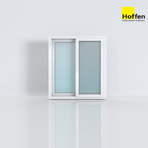 หน้าต่างบานเลื่อน uPVC รุ่น HOFFEN ทันสมัย ขนาด 100x110 สีขาว พร้อมมุ้งลวด ผลิตในประเทศไทย ป้องกันเสียงรบกวน - Product Image 5