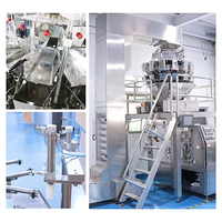 Machine d'emballage automatique de snacks avec peseuse multi-têtes pour la solution d'emballage de chips, de pop-corn, de biscuits et de bonbons
