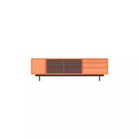 Meuble TV en bois massif personnalisé de style européen moderne, meuble de rangement, buffet pour salon, meuble de maison durable et respectueux de l'environnement