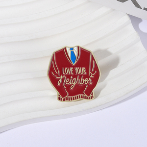 Aimez votre voisin émail broche jésus Bible religion chrétienne citation métal broche revers sac à dos Badge bijoux cadeau pour les amis - Product Image 2