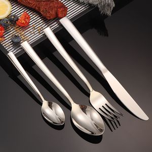 Stainless Steel Cutlery Set Oval Shape Durable European Style Dinnerware Party Use - Product Image 2