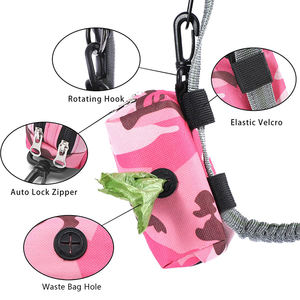 Venta al por mayor de neopreno personalizado perro caminar accesorio de nylon bolsa de caca de mascotas dispensador de residuos de caca - Product Image 3
