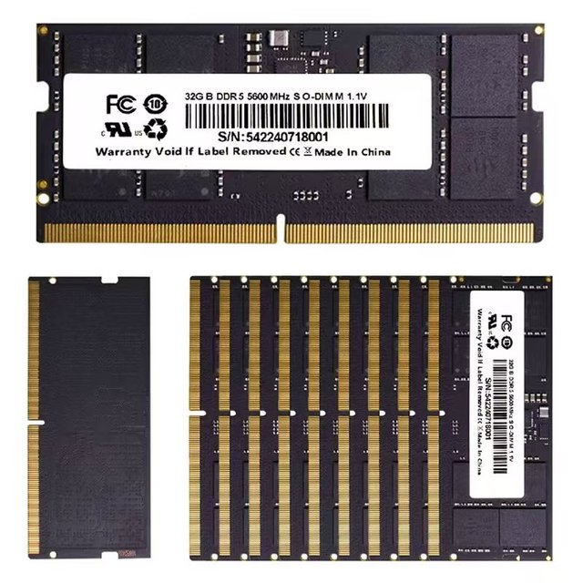 Brand New Computer Parts SO-DIMM PC5-38400 DDR5 RAM 8GB 16GB 32GB 4800MHz 1.1V Laptop Memory OEM Logo Customization, Memoria