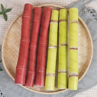 Accessoires de présentation pour la production de sucre, plante artificielle, fruit, faux canne à sucre verte, canne à sucre rouge pour la décoration de magasin
